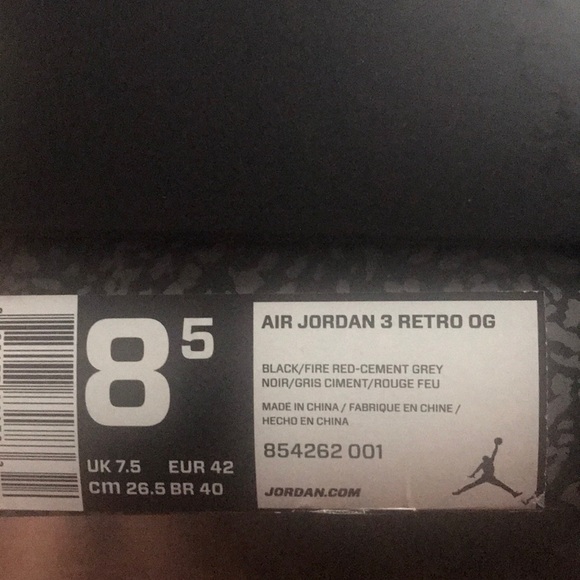 Air Jordan 3 Retro OG 2018 - Picture 2 of 6